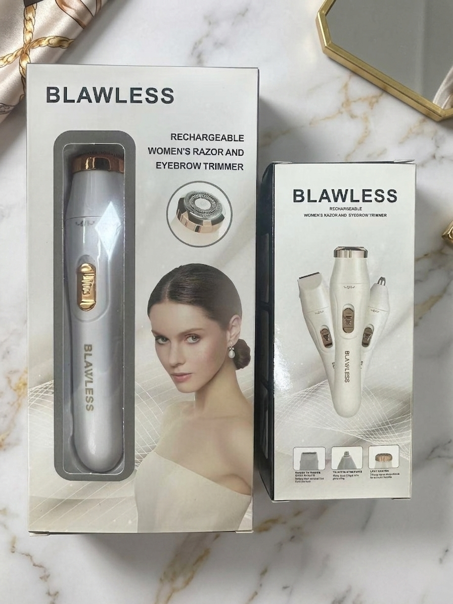 Blawless 3-in-1 Rechargeable Razor and Eyebrow Trimmer